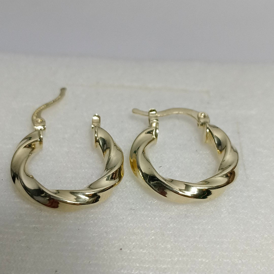 ARETES ARRACADA TORZAL 14K 1.8 GR (NUEVO)