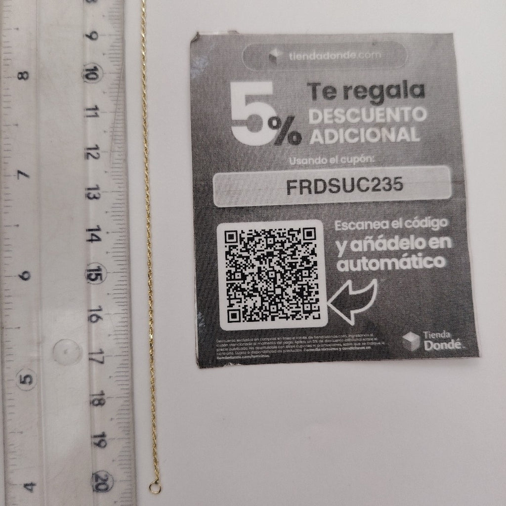PULSERA TORZAL 14K 21 CM 1.4 GR (NUEVO)