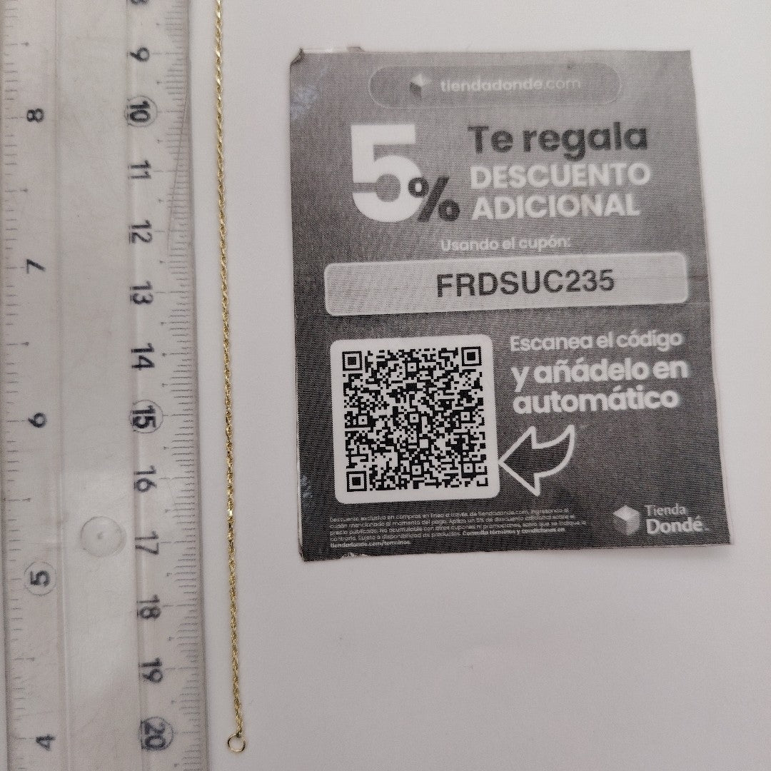 PULSERA TORZAL 14K 21 CM 1.4 GR (NUEVO)
