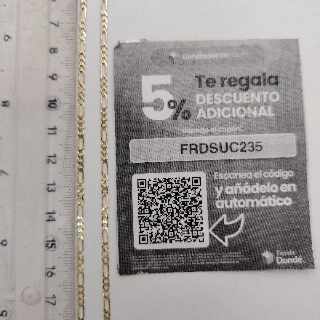 CADENA 3X1 14K 55 CM 4.9 GR (NUEVO)
