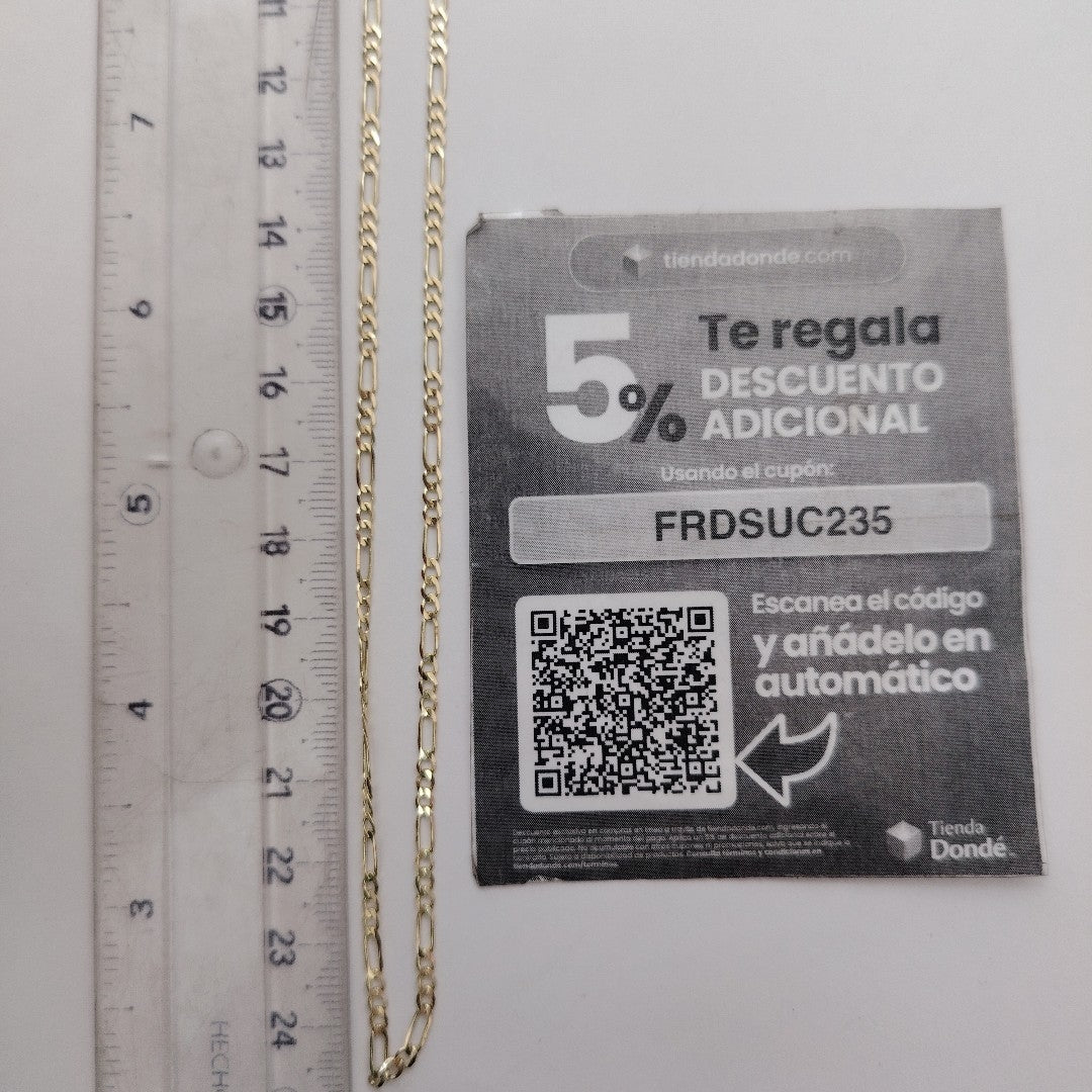 CADENA 3X1 14K 50 CM 4.5 GR (NUEVO)