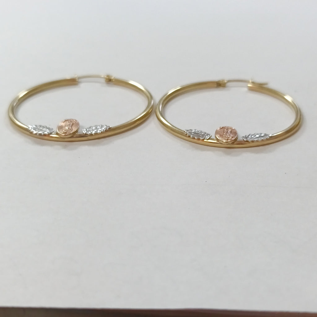ARRACADAS PAR ORO 14 K 3.1 GRMS (SEMINUEVO)