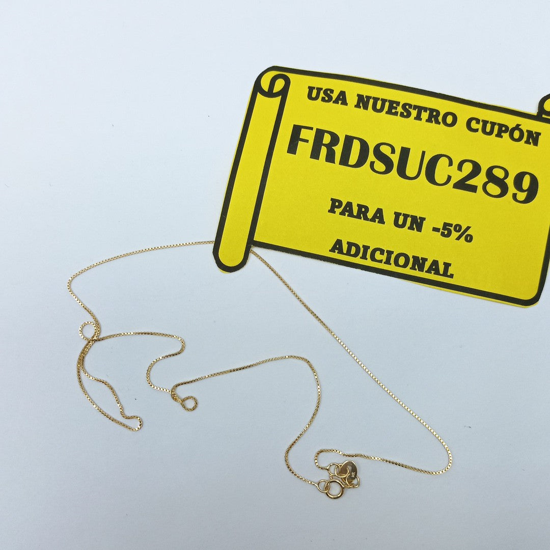 CADENA VENECIANO 14K 50 CM 1.6 GR (NUEVO)