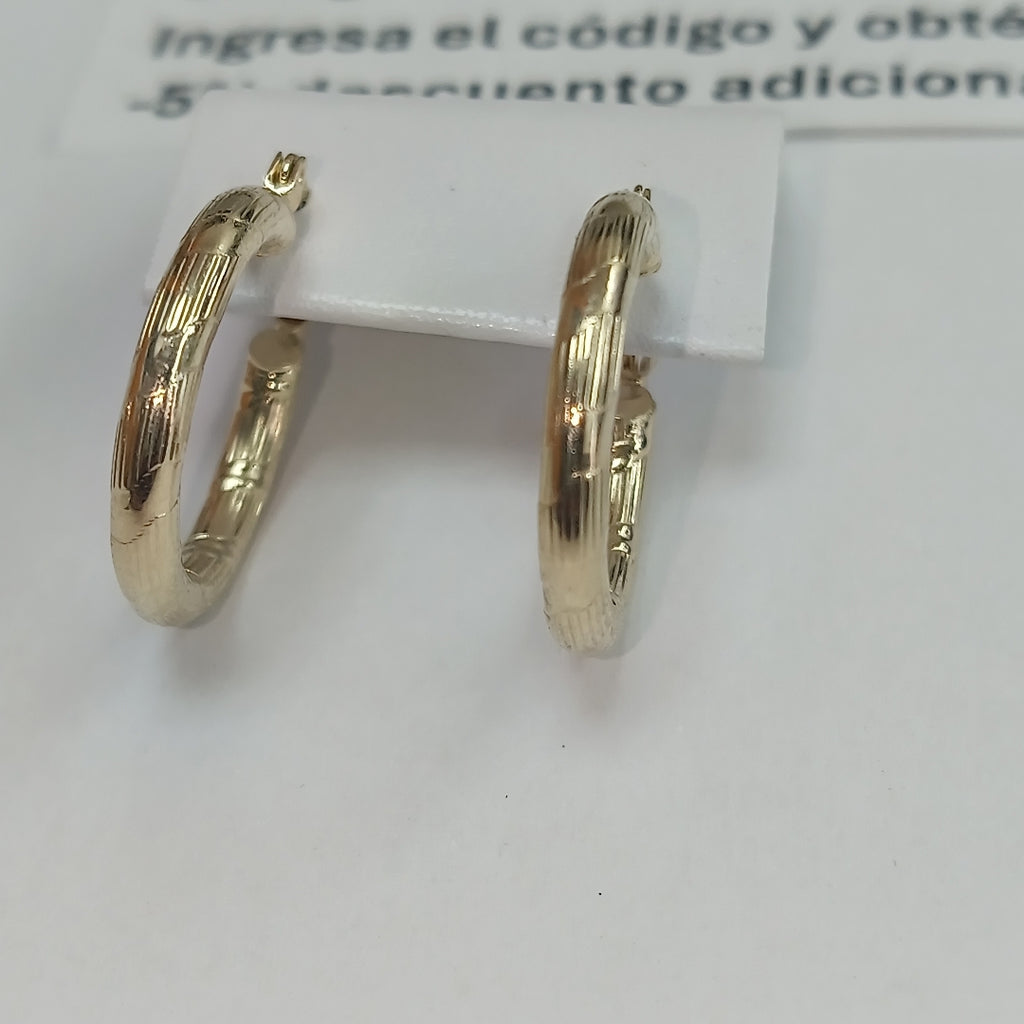 ARETES ARRACADAS 14K 2.7 GR (NUEVO)