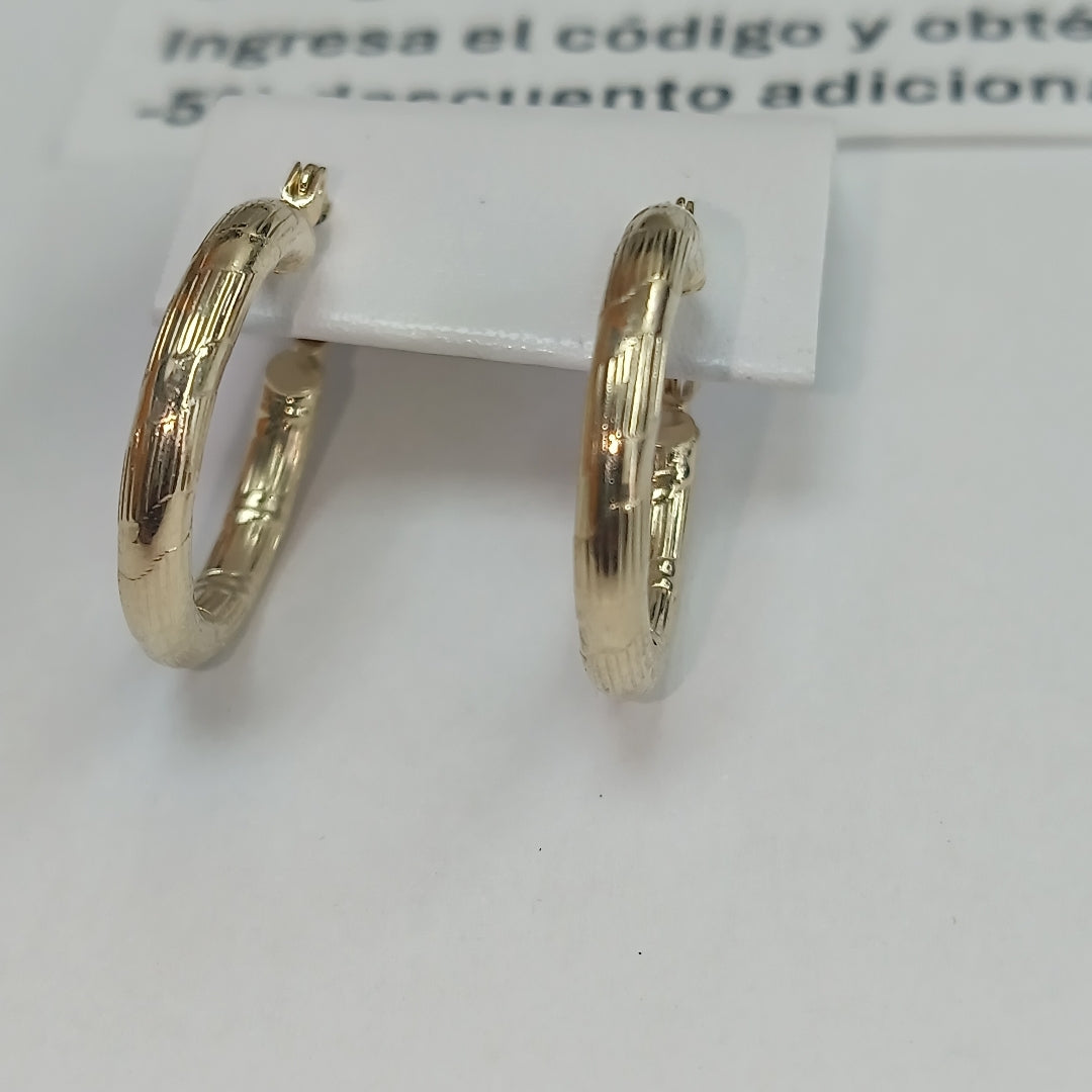 ARETES ARRACADAS 14K 2.7 GR (NUEVO)
