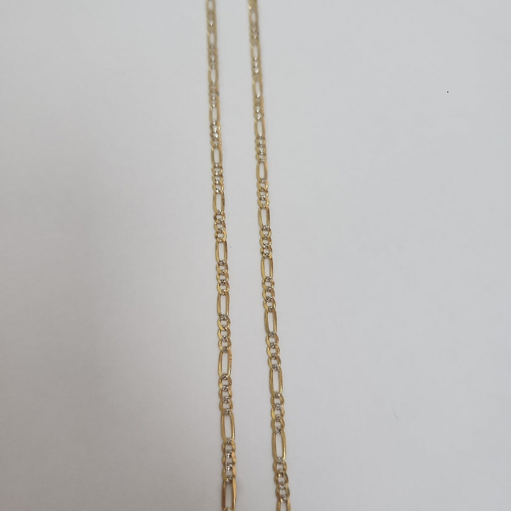 CADENA 3X1 DIAMANTADA 14K 55 CM 4.7 GR (NUEVO)