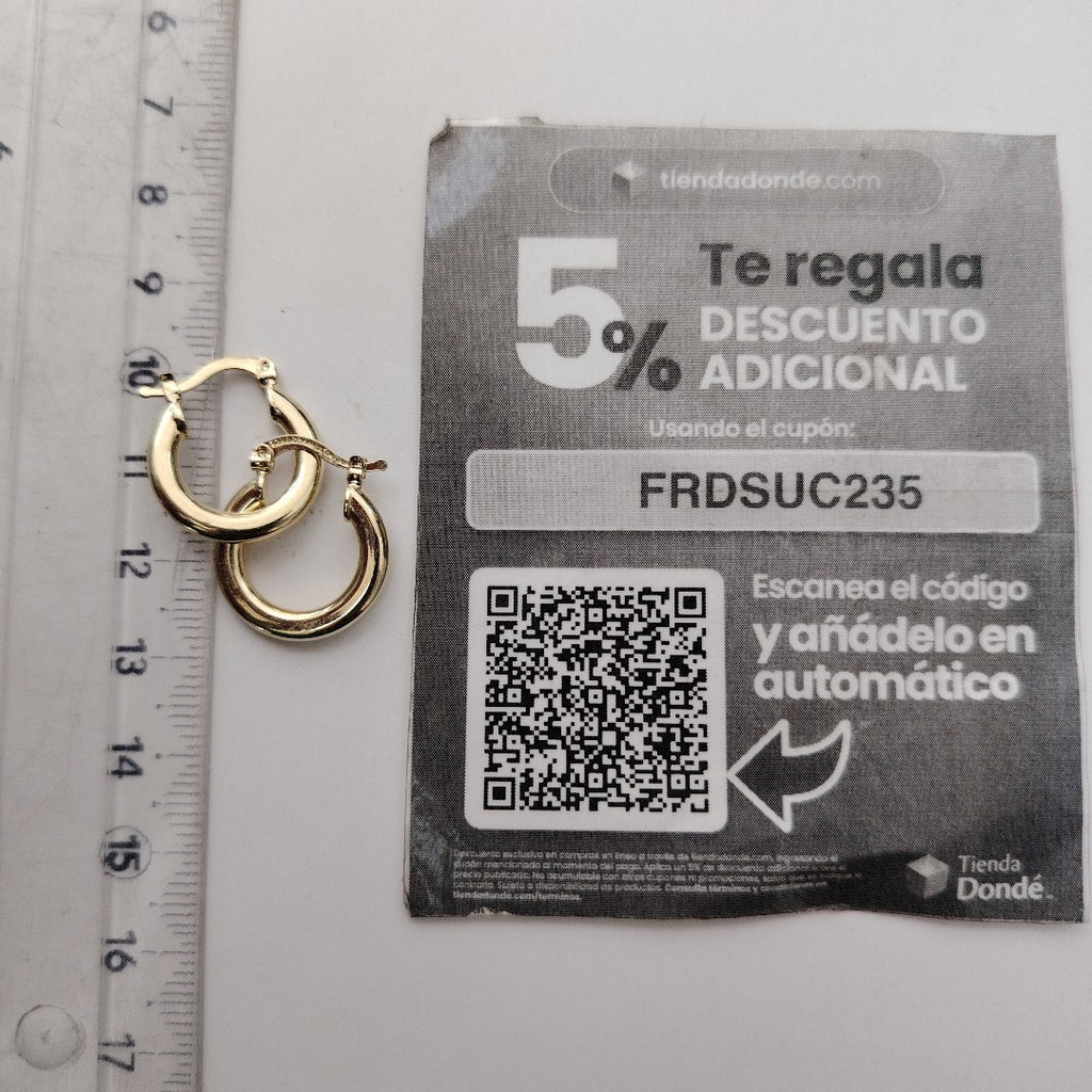 ARETES ARRACADAS 14K 1.6 GR (NUEVO)