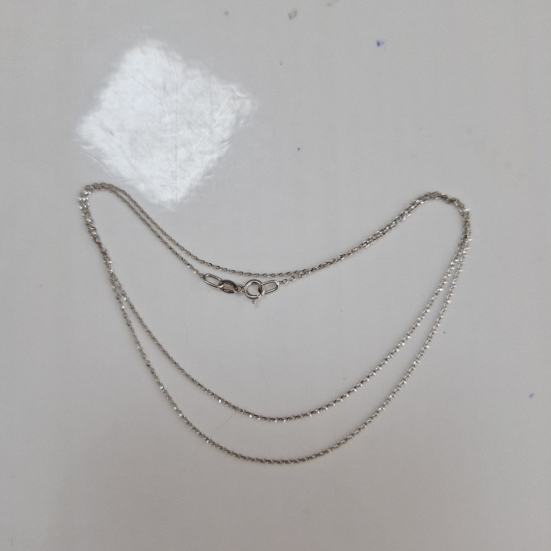 CADENA ORO BLANCO 10 K 0,90 GRMS (SEMINUEVO)