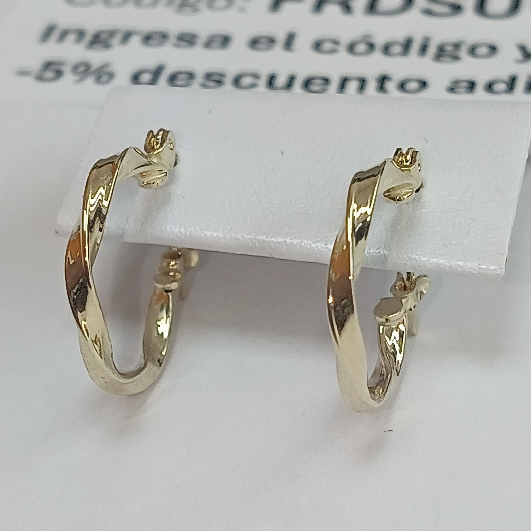 ARETES ARRACADAS TORZAL 14K 1.1 GR (NUEVO)