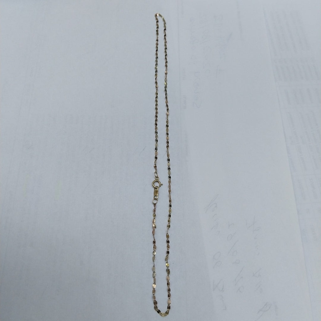 CADENA ORO COMBINADO 10 K 0,30 GRMS (SEMINUEVO)