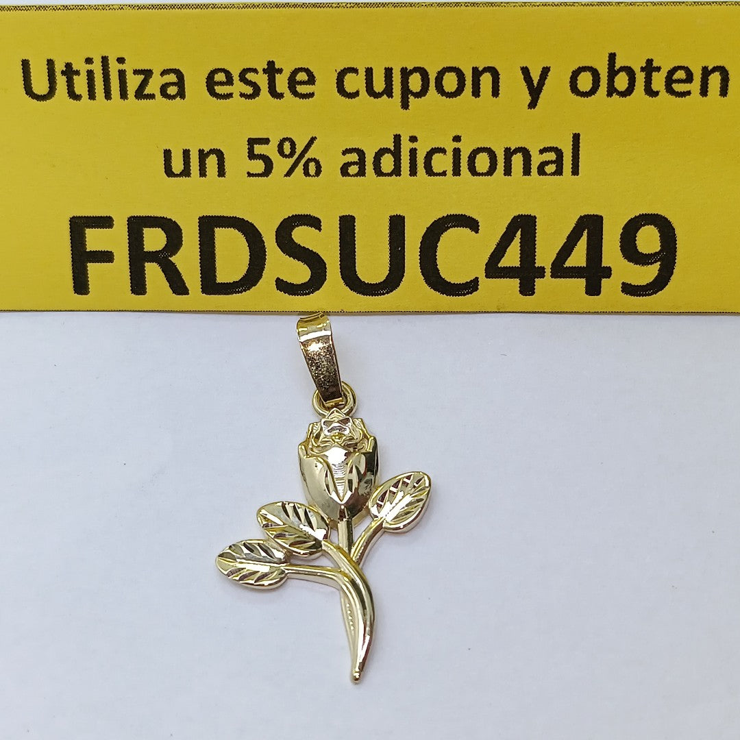 DIJE ROSA 10K 1.4 GR (NUEVO)