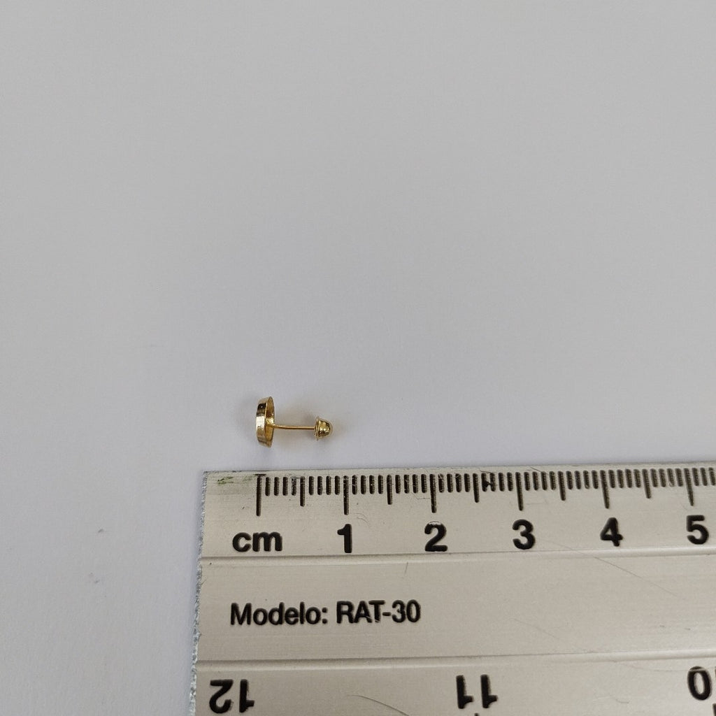 BROQUELES BROQUEL FIG BOTON C CIRCONIA 14K 0.2916 GR (NUEVO)