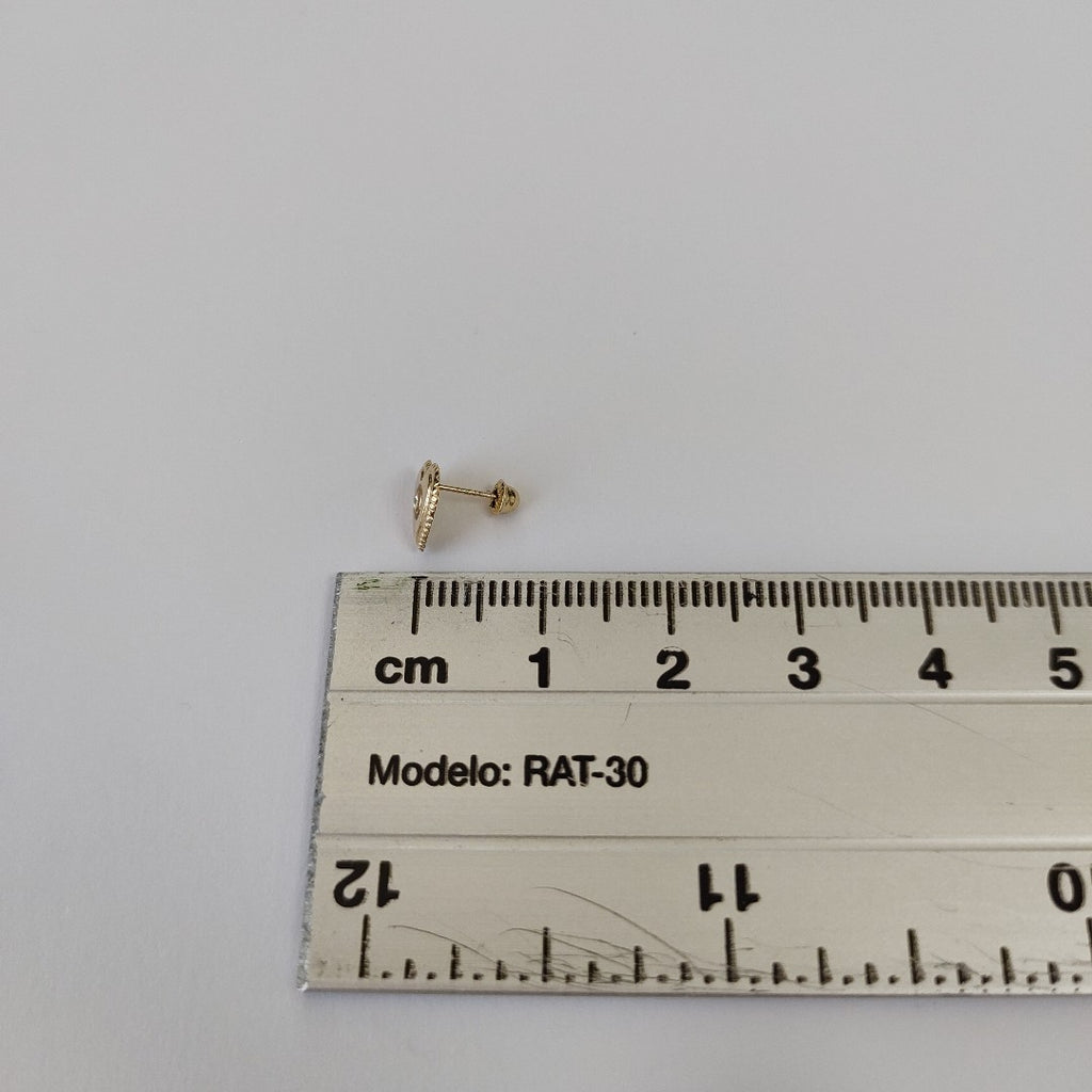 BROQUELES BROQUEL FIG CORAZON C CIRCONIA 14K 0.2614 GR (NUEVO)