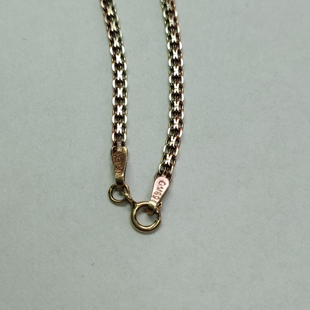 CADENA ORO COMBINADO 10 K 4 GRMS (SEMINUEVO)