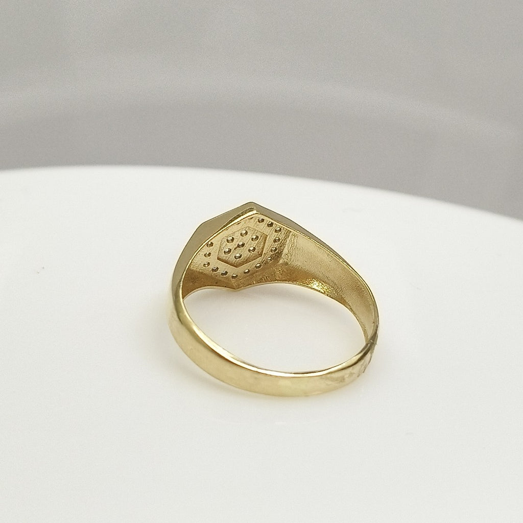 ANILLO C CIRCONIAS 14K 9 TALLA 3.4 GR (NUEVO)