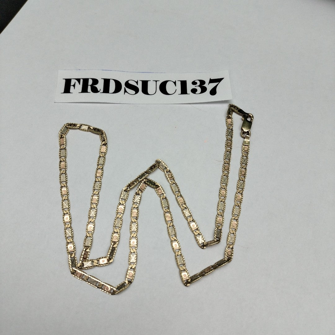 CADENA ORO,ORO COMBINADO 14 K 11,30 GRMS (SEMINUEVO)