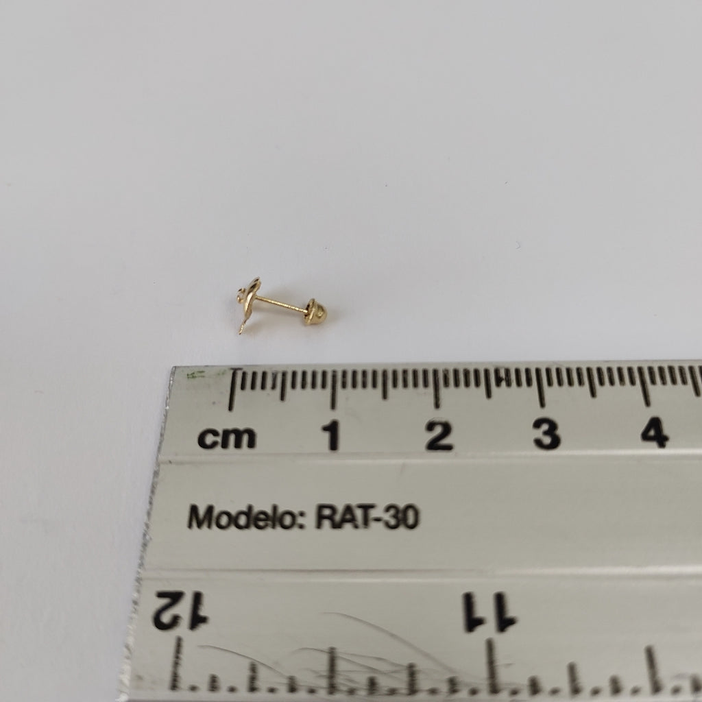 BROQUELES BROQUEL FIG MOÑO C CIRCONIA 14K 0.2441 GR (NUEVO)