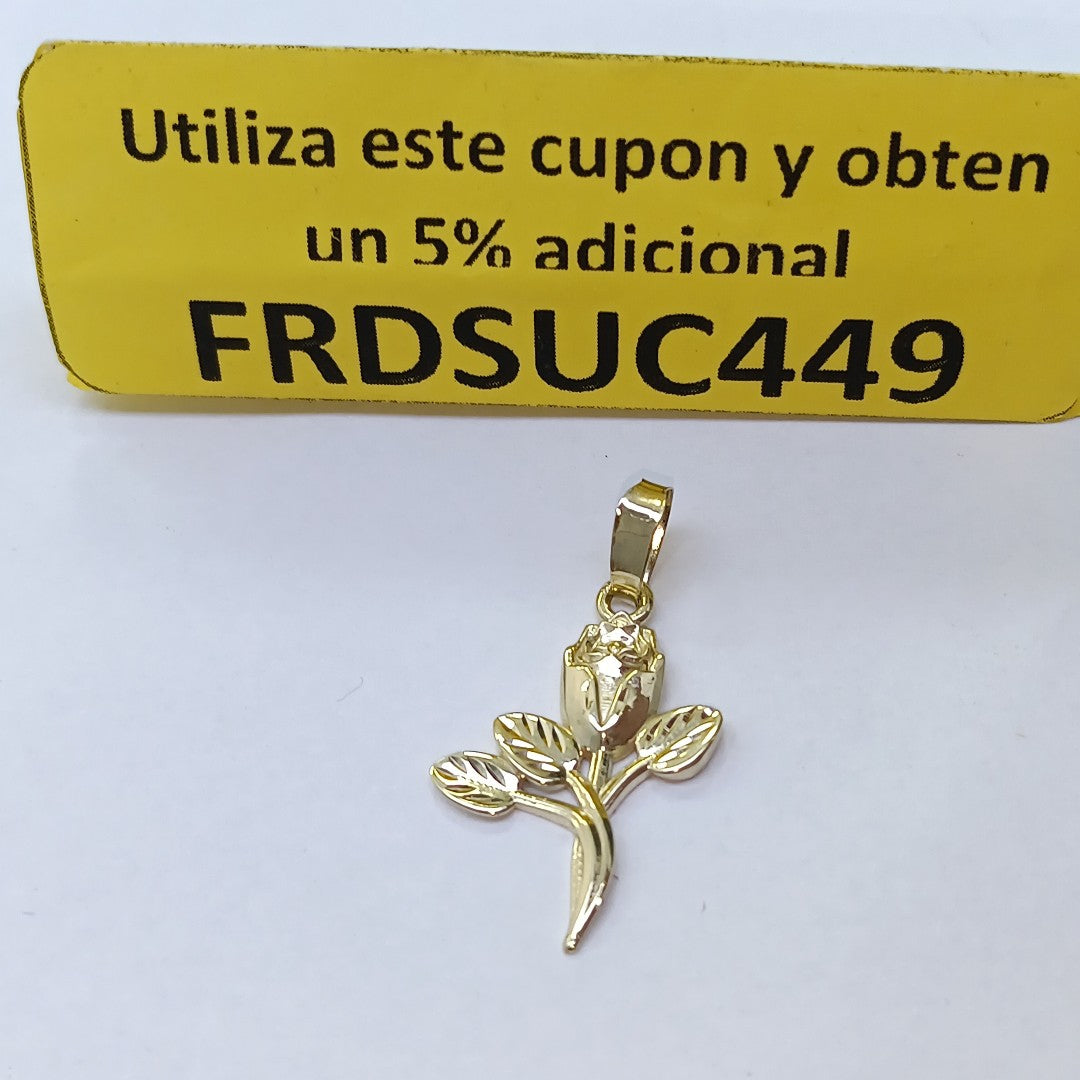 DIJE ROSA 10K 1.3 GR (NUEVO)