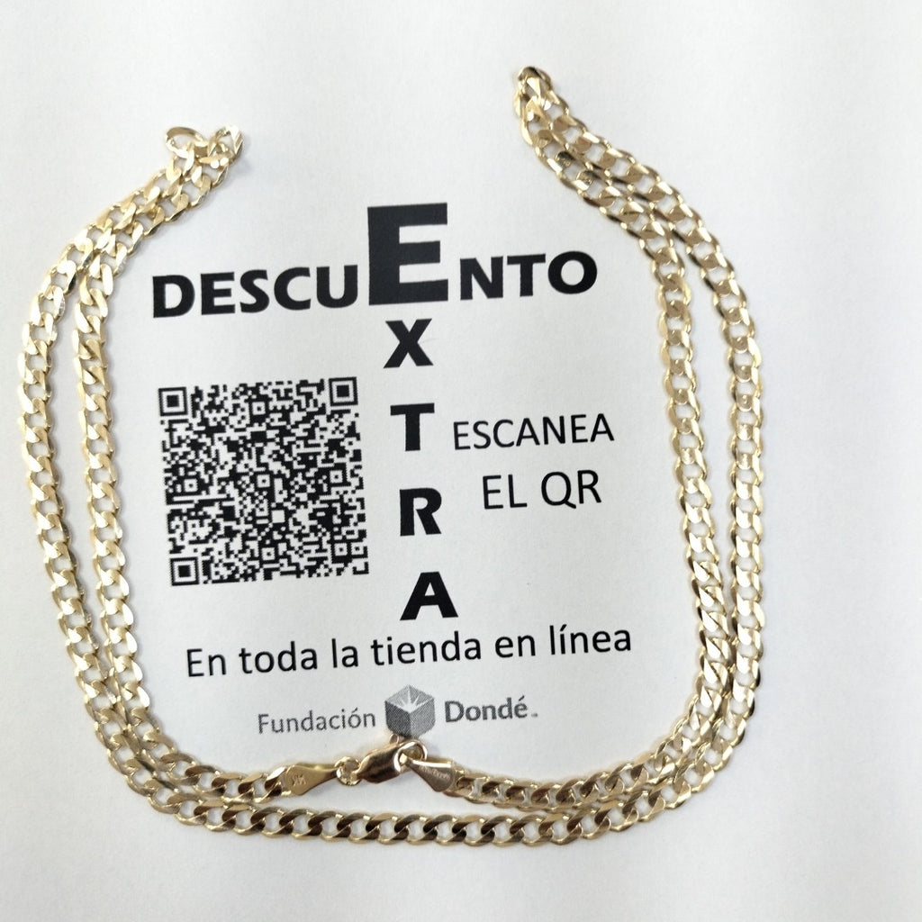 CADENA BARBADA 14K 55 CM 12.7 GR (NUEVO)