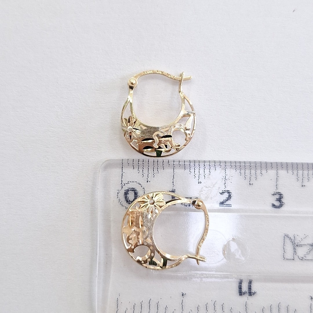 ARETES PAR ORO 10 K 1.1 GRMS (SEMINUEVO)