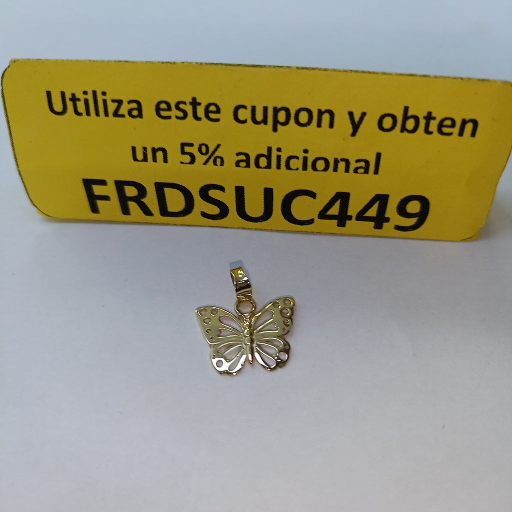 DIJE MARIPOSA 10K 0.8 GR (NUEVO)