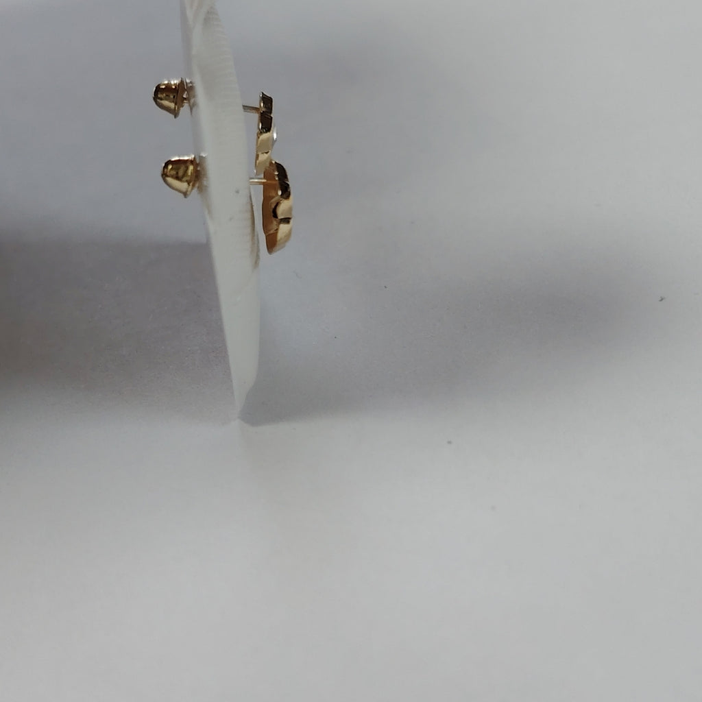 BROQUELES BROQUEL FIG FLOR C CIRCONIA 14K 0.2581 GR (NUEVO)