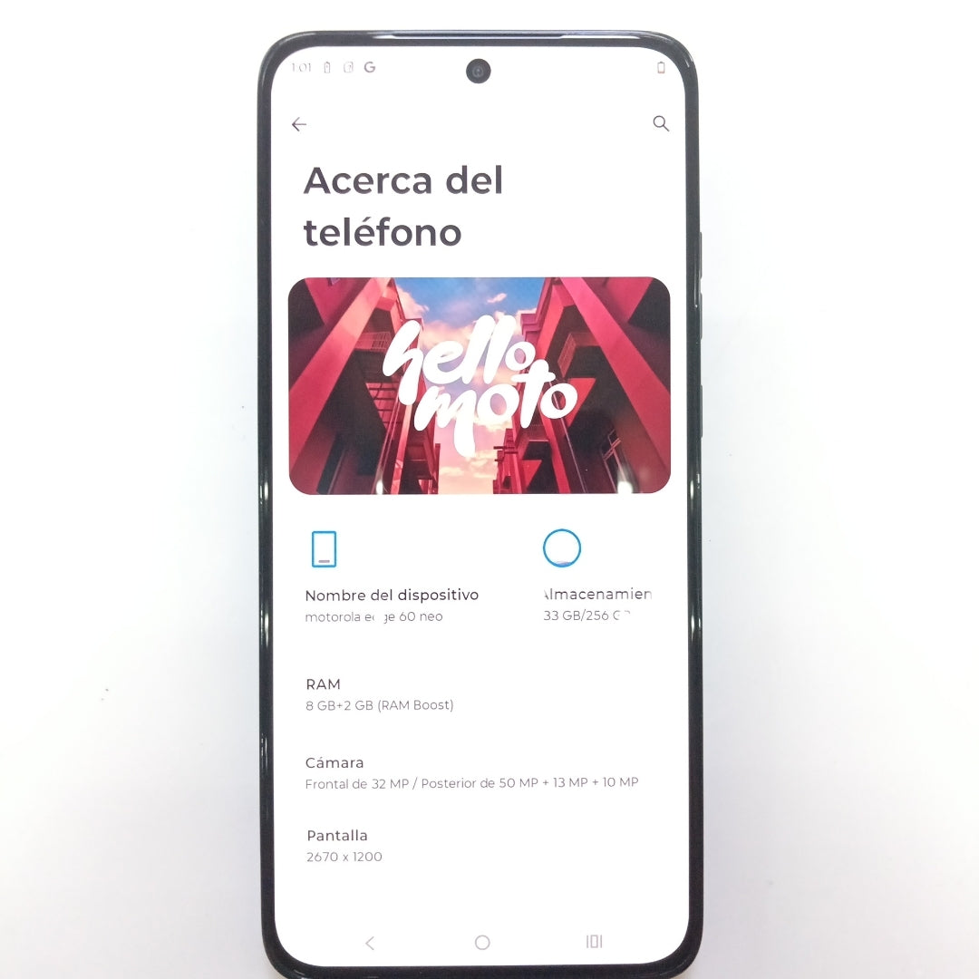 CELULAR MOTOROLA EGDE 60 NEO XT2509-1 (2025) 256 GB 12 GB RAM (SEMINUEVO)