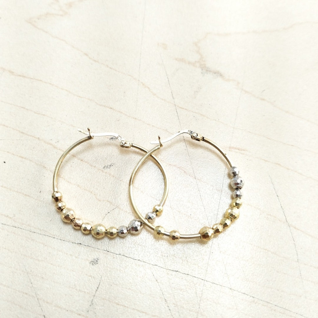 ARRACADAS PAR ORO 14 K 3.9 GRMS (SEMINUEVO)