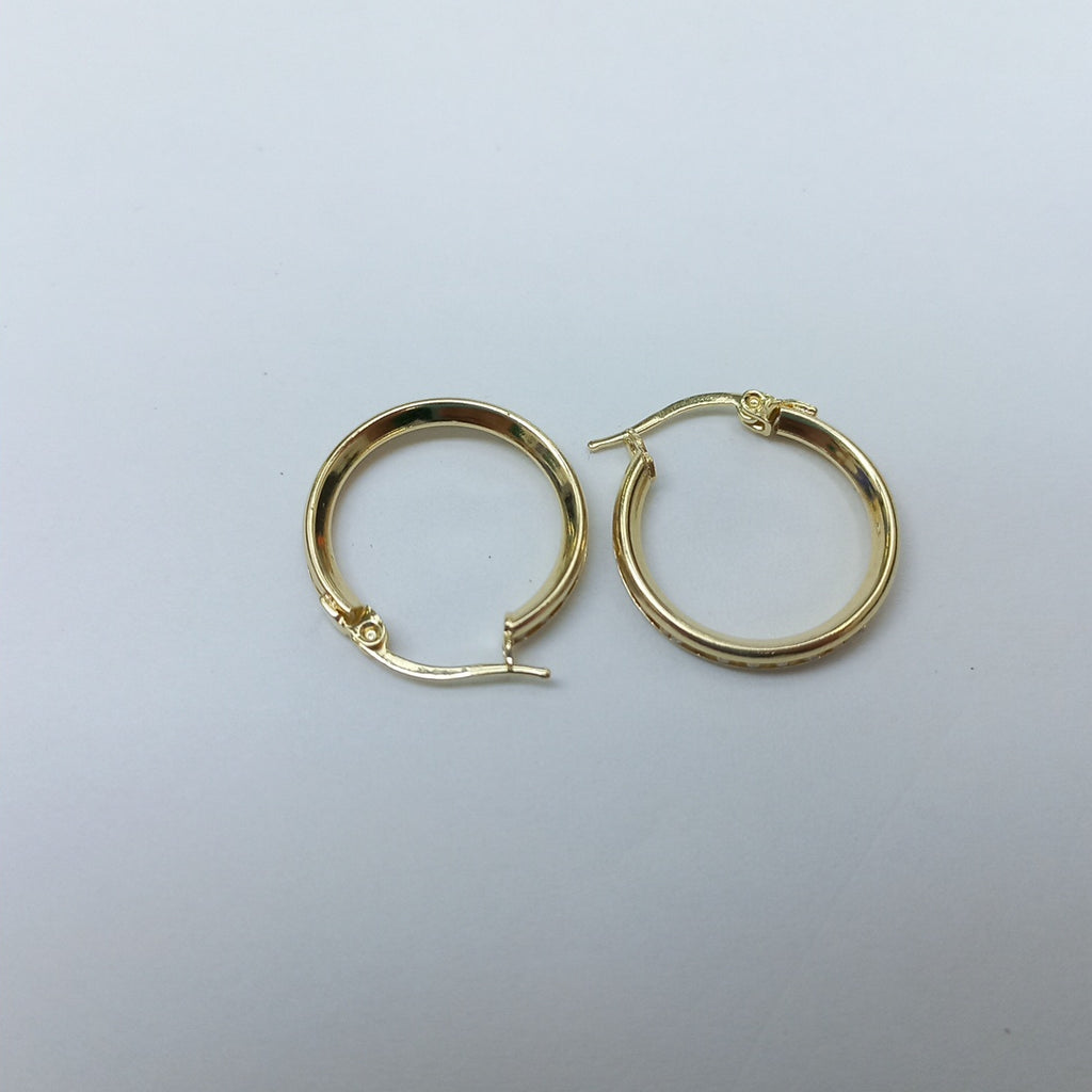 ARETES ARRACADAS CON CIRCONIAS 10K 1.8 GR (NUEVO)