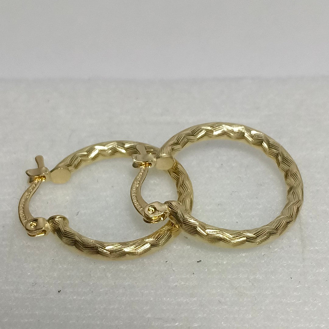 ARETES ARRACADAS LABRADAS 14K 2.2 GR (NUEVO)