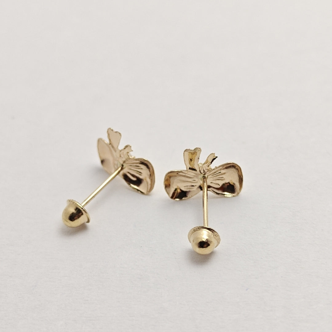 BROQUELES BROQUEL FIG MOÑO C CIRCONIA 14K 0.2441 GR (NUEVO)