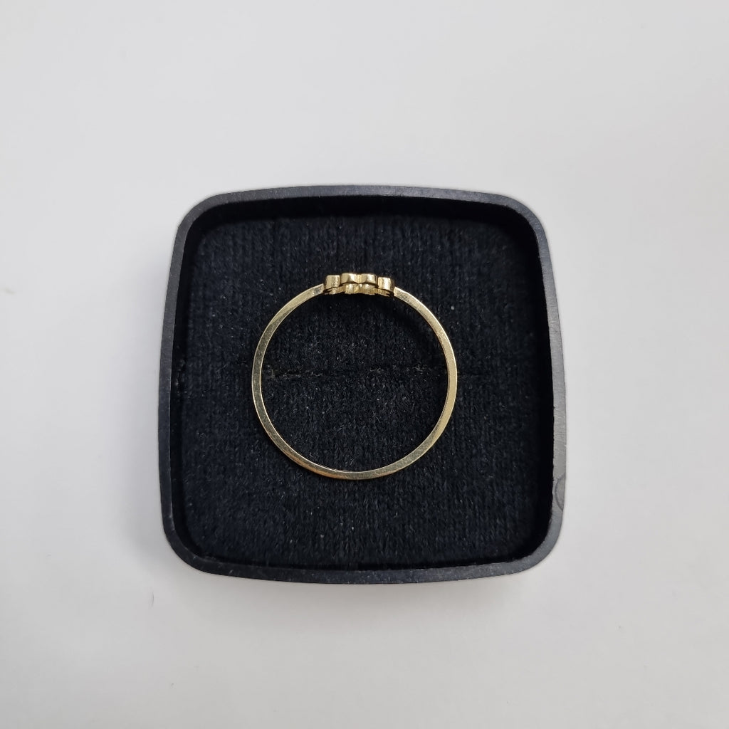 ANILLOS ANILLITO FIG TREBOL 10K TALLA 9 0.8 GR (NUEVO)