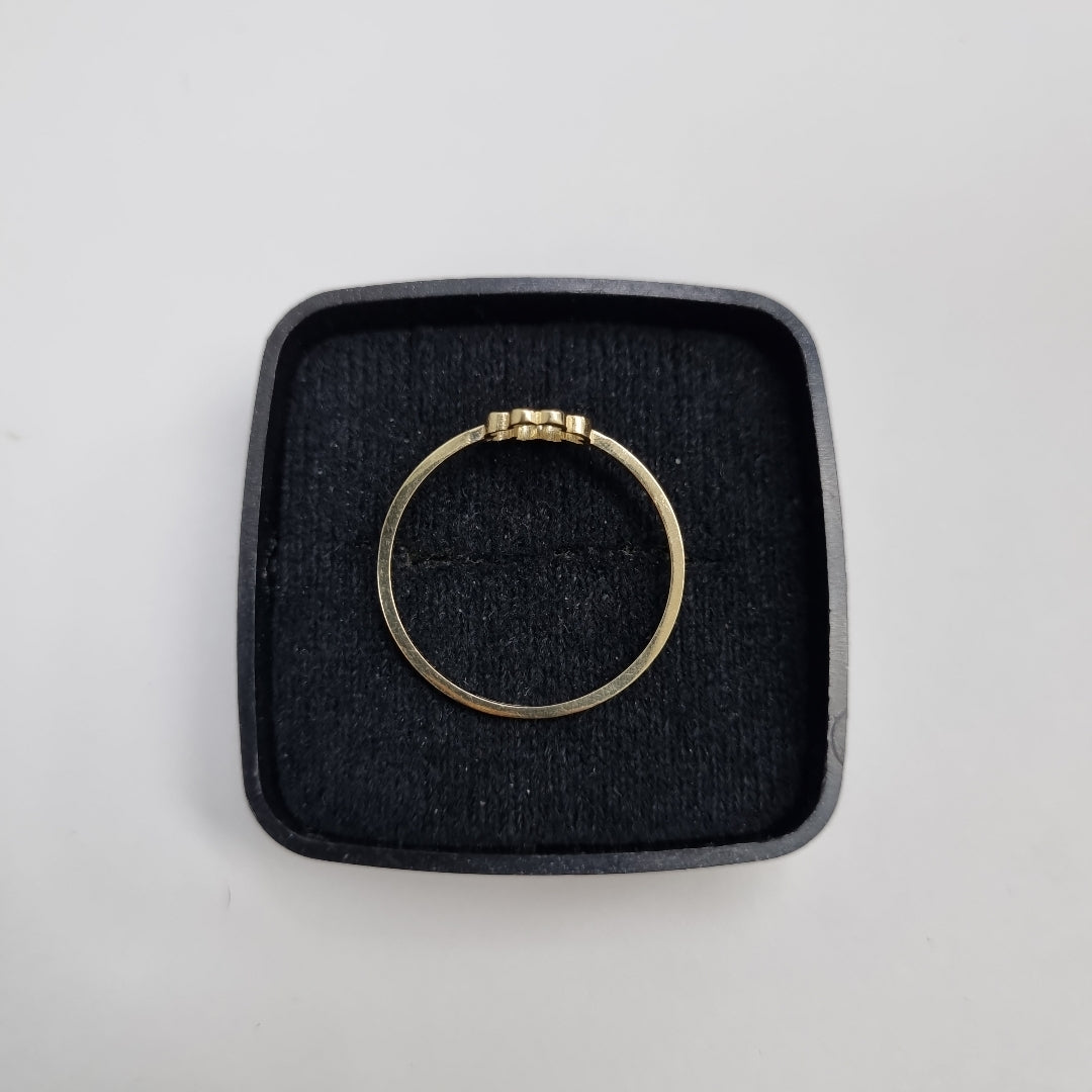 ANILLOS ANILLITO FIG TREBOL 10K TALLA 9 0.8 GR (NUEVO)