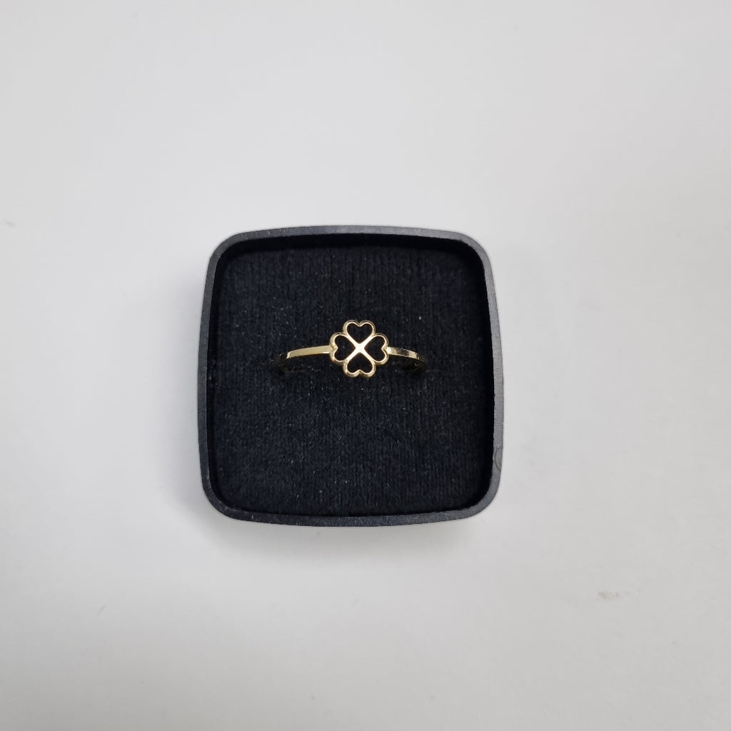 ANILLOS ANILLITO FIG TREBOL 10K TALLA 9 0.8 GR (NUEVO)