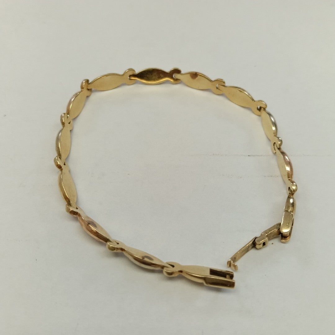 PULSERA ORO, ORO COMBINADO 14 K 6.5 GRMS (SEMINUEVO)