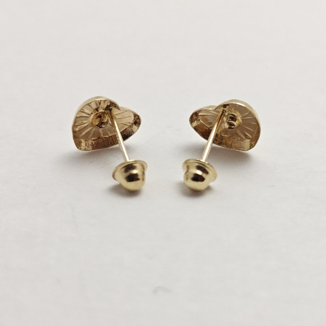BROQUELES BROQUEL FIG CORAZON C CIRCONIA 14K 0.2603 GR (NUEVO)
