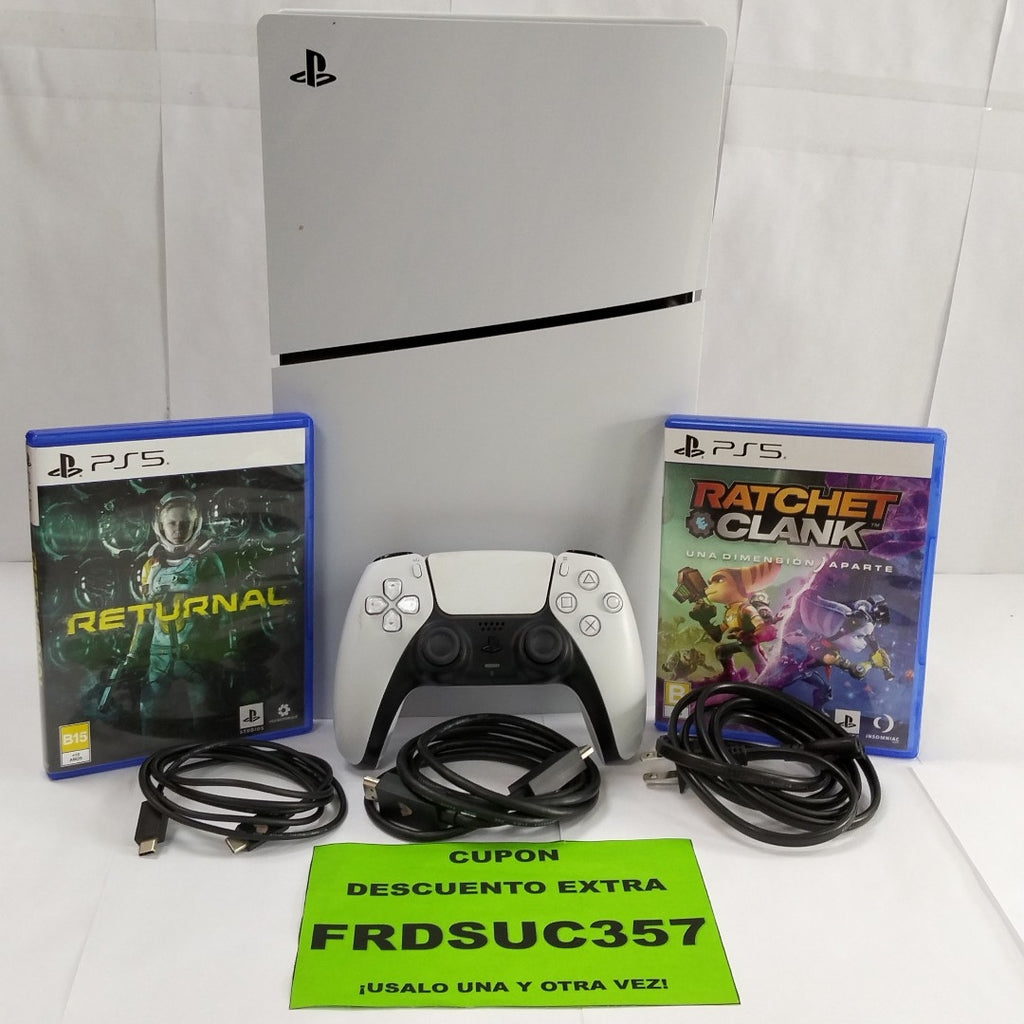 CONSOLA DE VIDEOJUEGO SONY PS5 SLIM 1 TB SSD (SEMINUEVO)