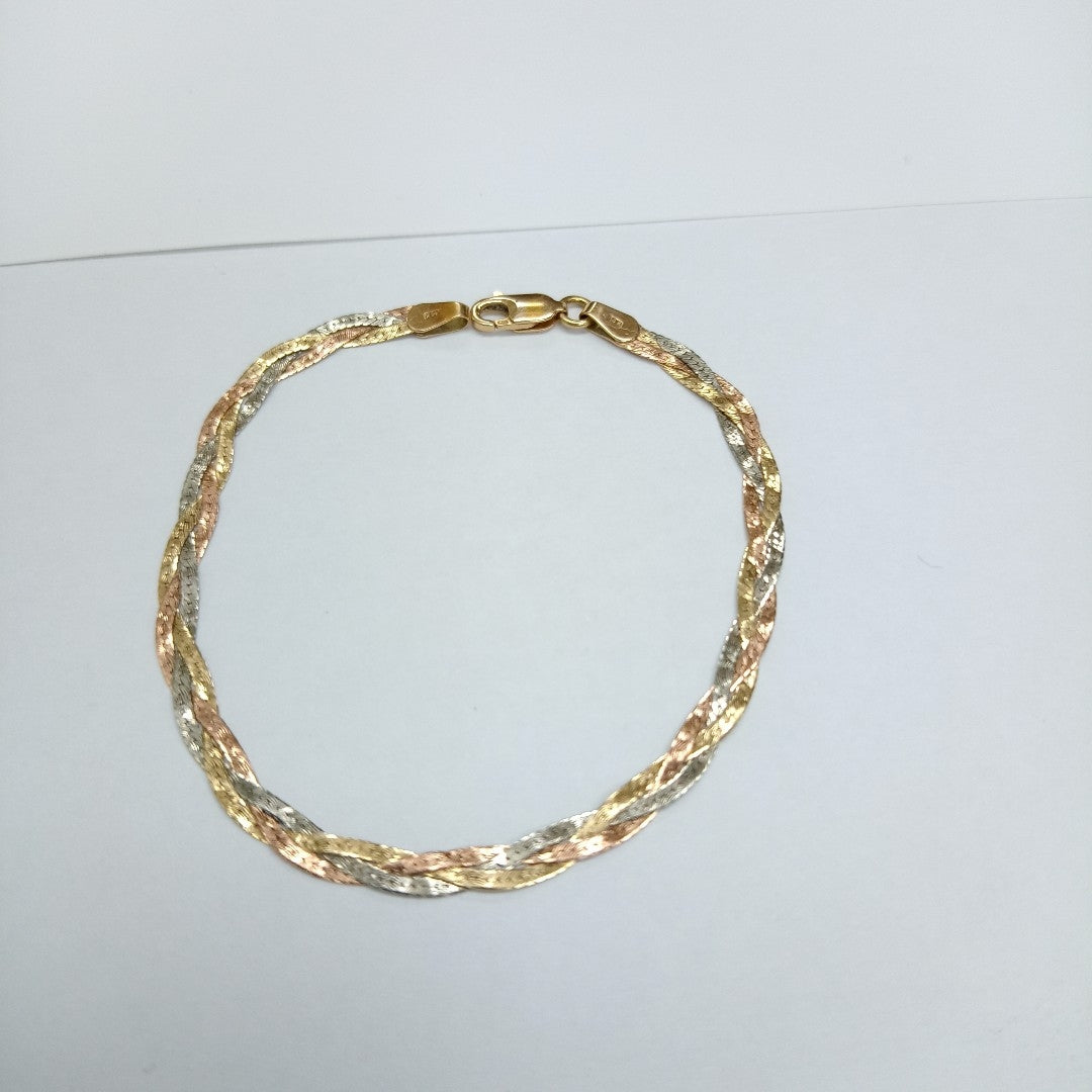 PULSERA ORO, ORO COMBINADO 14 K 1.2 GRMS (SEMINUEVO)