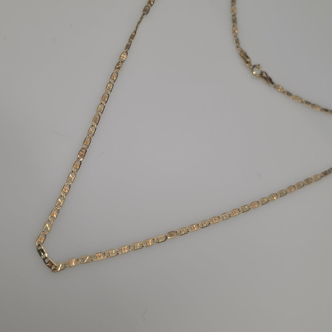 CADENA ORO COMBINADO 14 K 3,20 GRMS (SEMINUEVO)