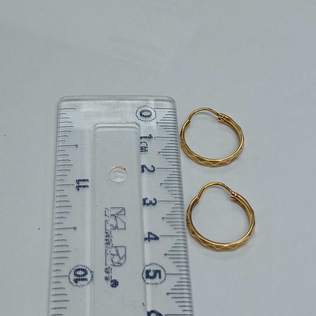 ARRACADAS PAR ORO 14 K 2 GRMS (SEMINUEVO)