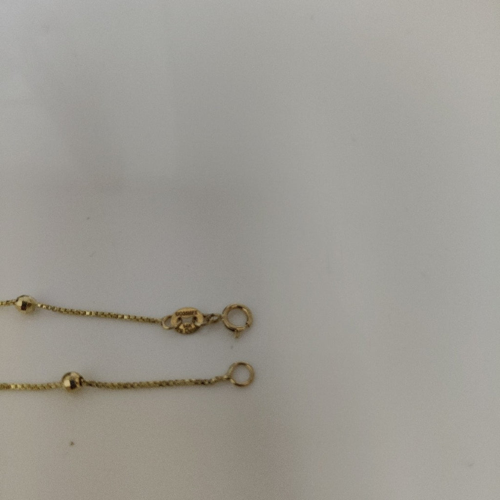 PULSERA ESPECIAL CON BOLITAS 14K 18 CM 1.4 GR (NUEVO)