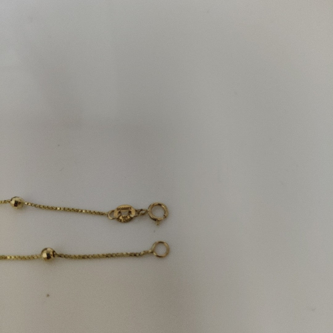 PULSERA ESPECIAL CON BOLITAS 14K 18 CM 1.4 GR (NUEVO)