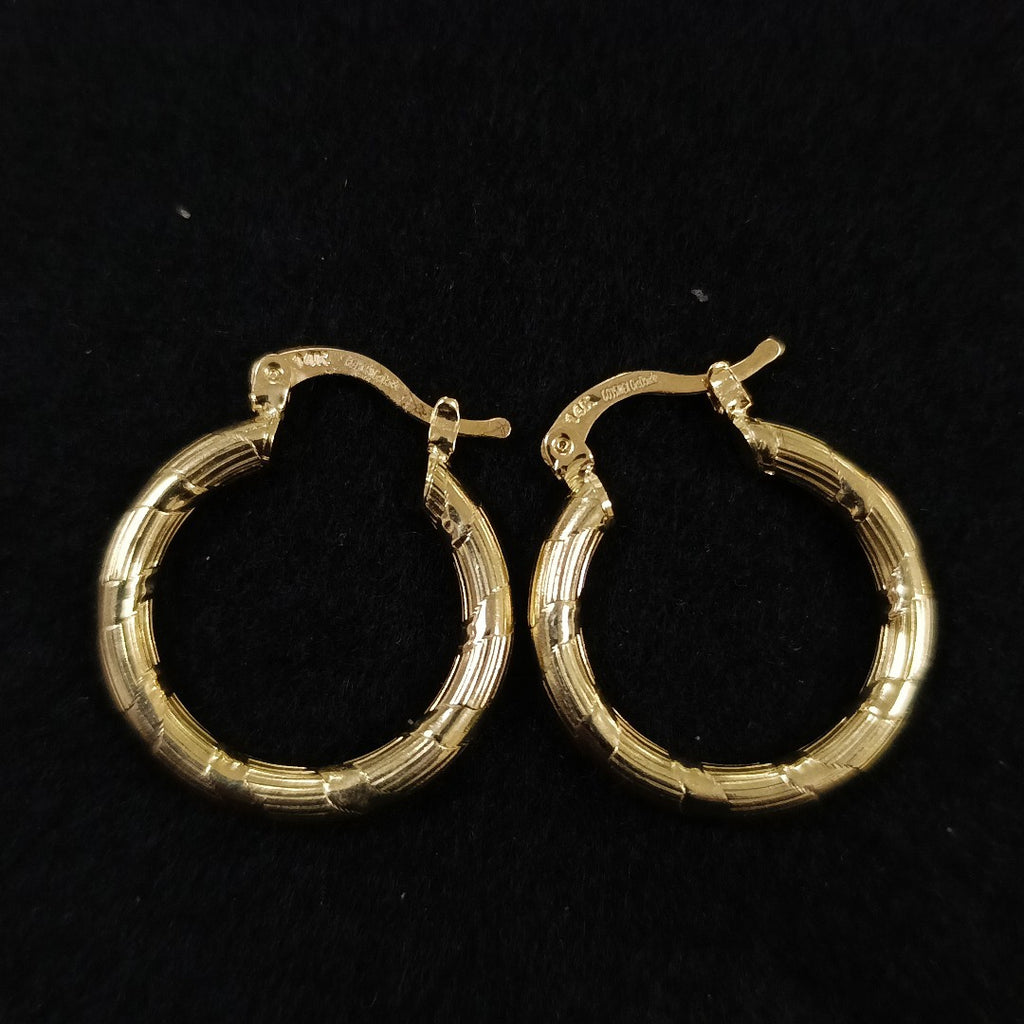 ARETES ARRACADAS 14K 2.6 GR (NUEVO)