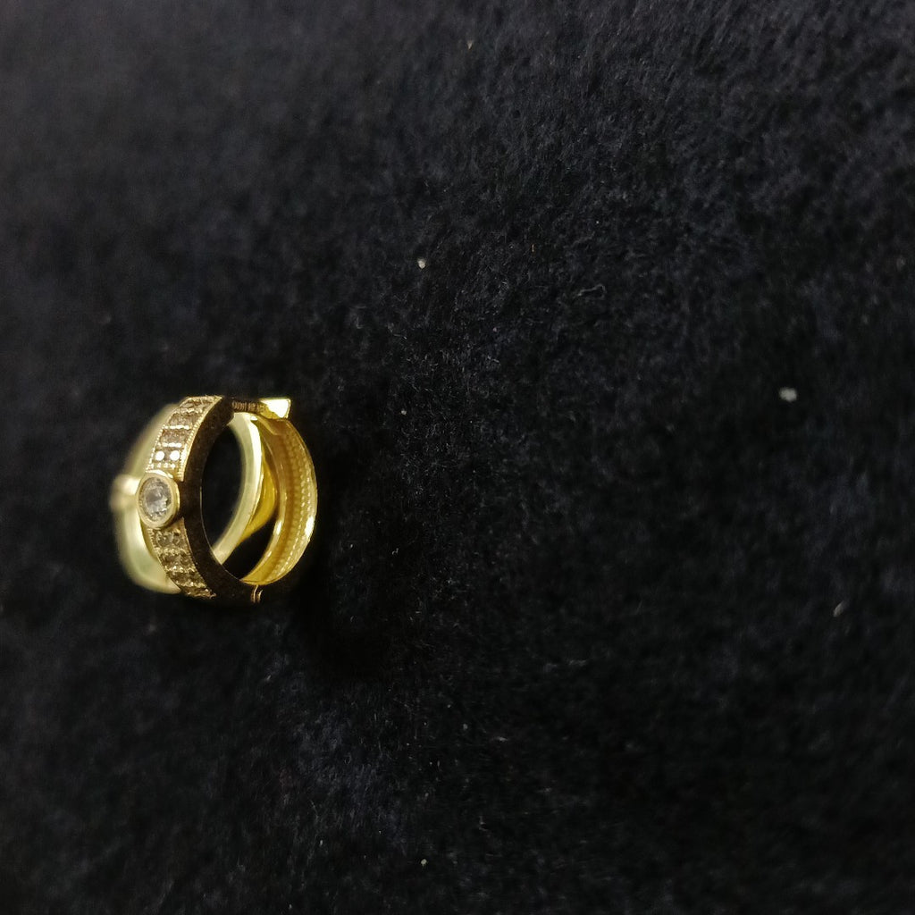 ARETES ARRACADAS C CIRCONIAS 10K 2.6 GR (NUEVO)