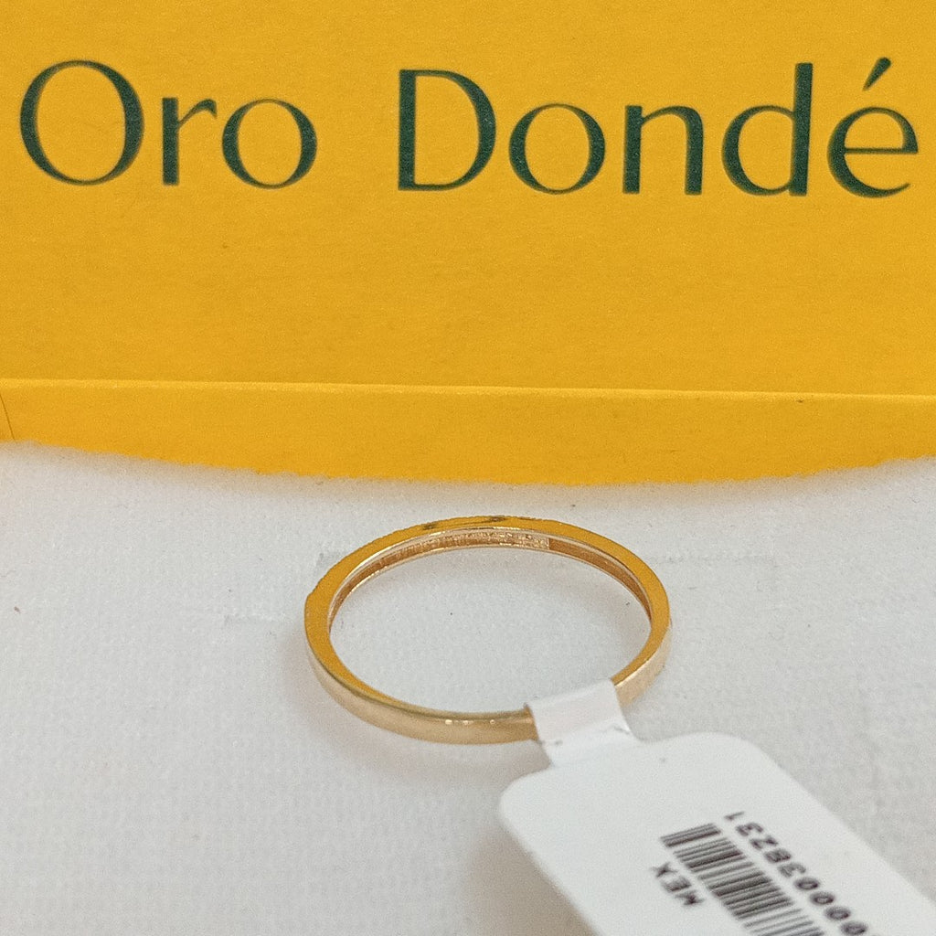 ANILLO ARGOLLA C CIRCONIAS 14K 9 TALLA 1.4 GR (NUEVO)