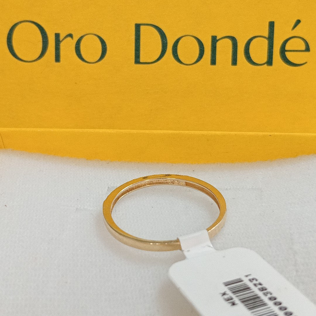 ANILLO ARGOLLA C CIRCONIAS 14K 9 TALLA 1.4 GR (NUEVO)
