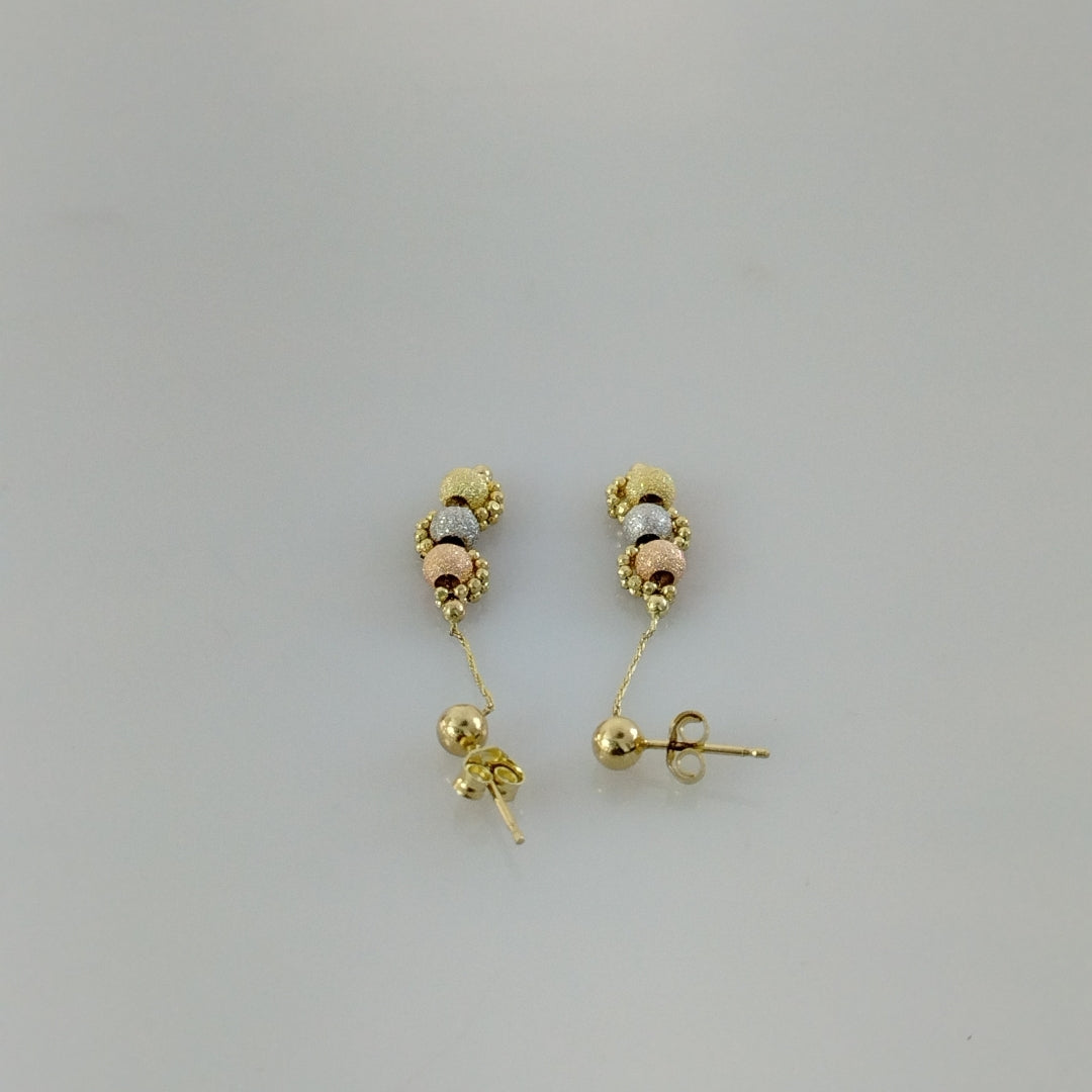 BROQUELES PAR ORO 14 K 2,20 GRMS (SEMINUEVO)