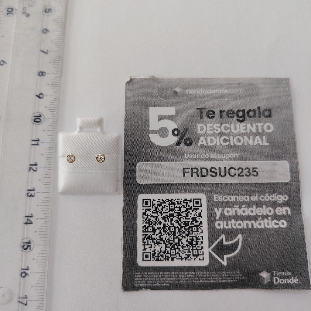 BROQUELES BROQUEL C CIRCONIA 14K 0.1501 GR (NUEVO)