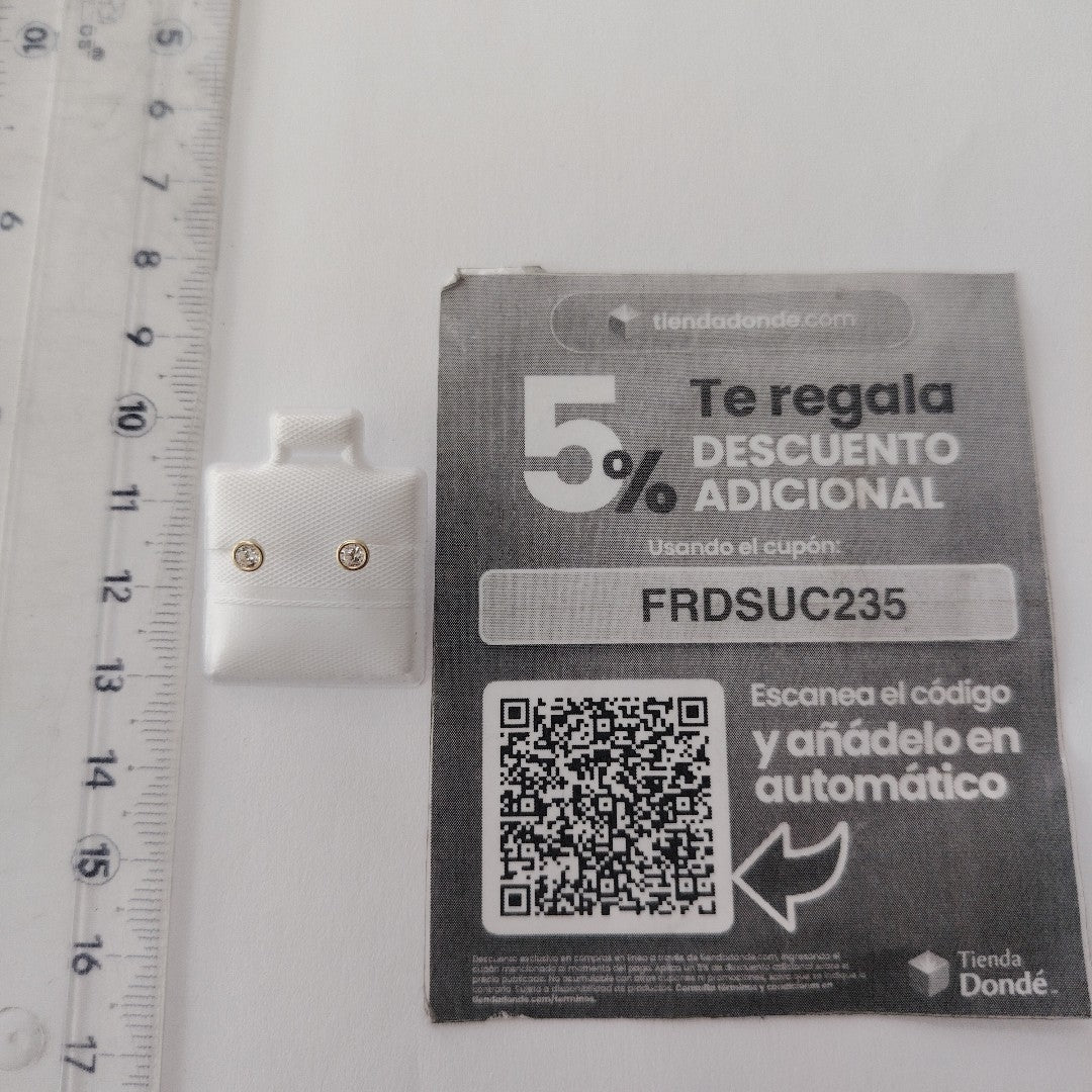 BROQUELES BROQUEL C CIRCONIA 14K 0.1501 GR (NUEVO)