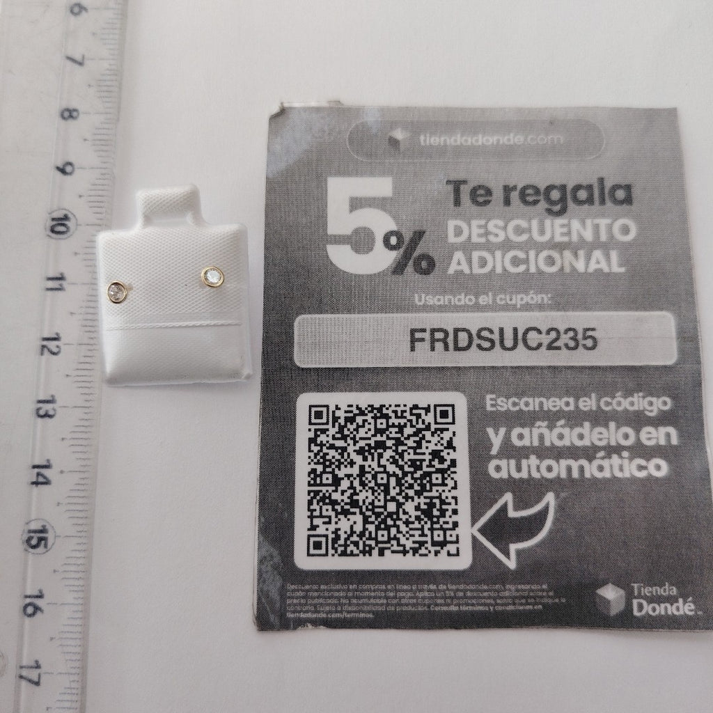 BROQUELES BROQUEL C CIRCONIA 14K 0.1501 GR (NUEVO)